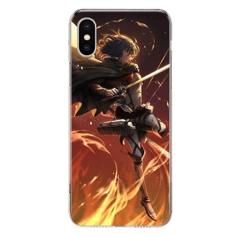 Coques Attaque des Titans iPhone Mikasa