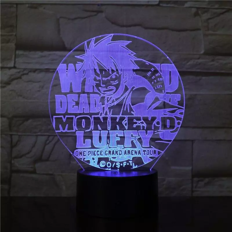 Lampe Acrylique One Piece  Chapeau de Paille – Image 6