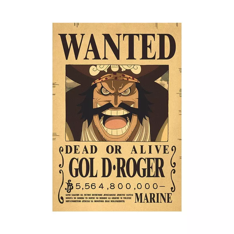 Poster One Piece Wanted Roger