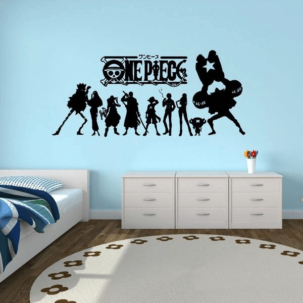 Sticker Muraux One Piece  Équipage de luffy