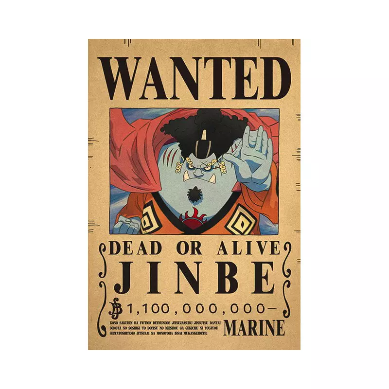 Poster One Piece Wanted Jinbe