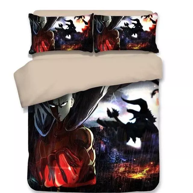 Housse de Couette One Punch Man Saitama vs Monstres