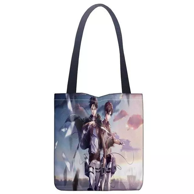 Sac Cabas Attaque des Titans Eren et Levi
