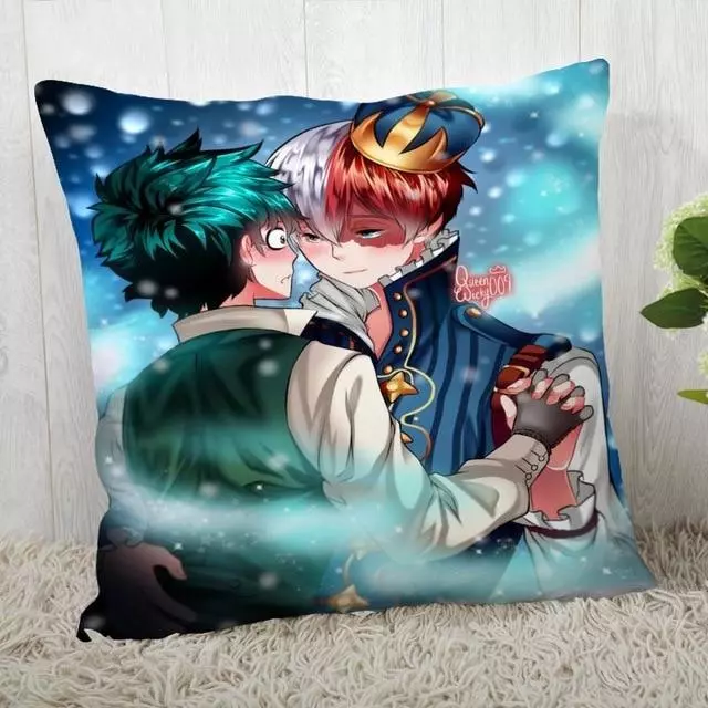 Housse de Coussin My Hero Academia Izuku et Shoto