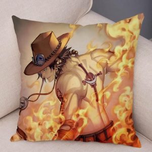 Housse de Coussin One Piece Portgas D. Ace