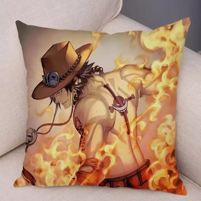 Housse de Coussin One Piece Portgas D. Ace
