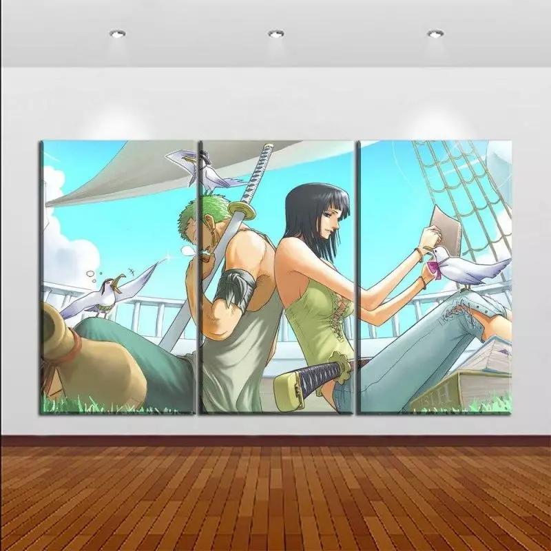 Tableau One Piece Zoro et Robin