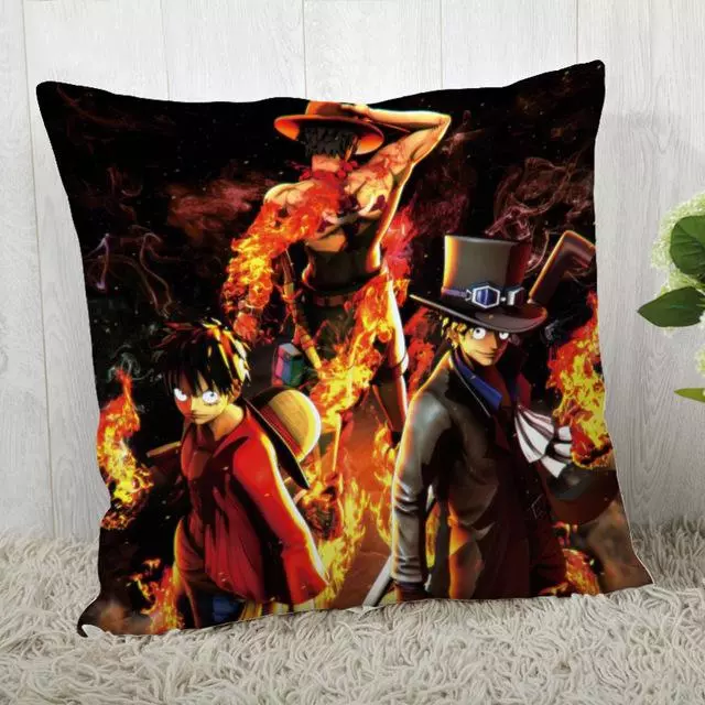 Housse de Coussin  Luffy Sabo Ace