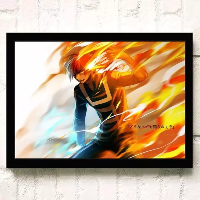 Poster My Hero Academia Shoto Feu & Glace