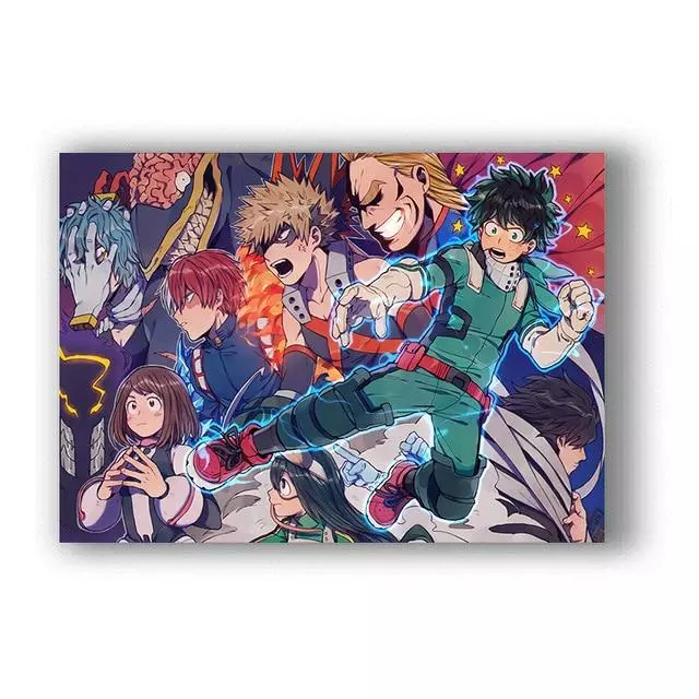 Poster My Hero Academia All Might vs Brainless