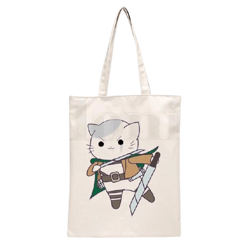 Sac Cabas Attaque des Titans Livaï Chat