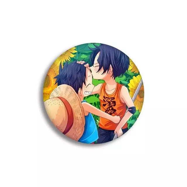 Pin's One Piece Luffy et Ace