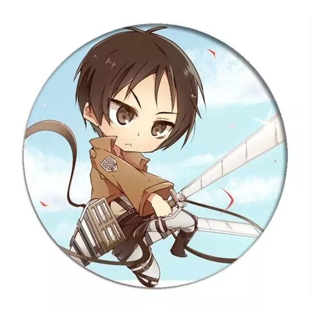 Pin's Attaque des Titans Eren Combattant Chibi