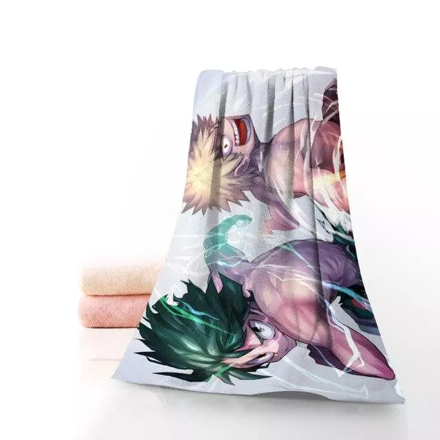 Serviette de Plage My Hero Academia Izuku et Bakugo
