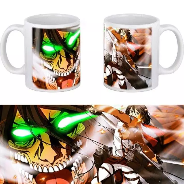 Mug Attaque des titans Mikasa et Eren