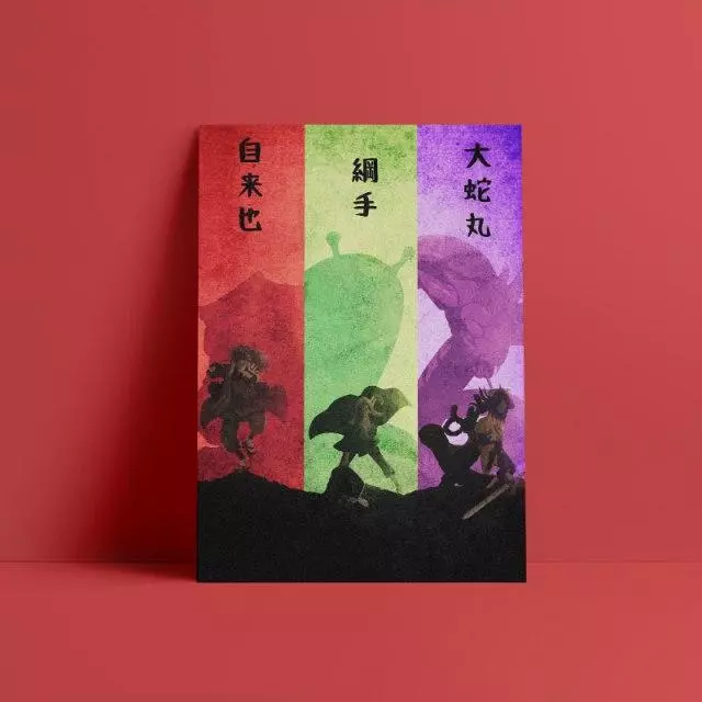 Tableau Naruto Les 3 Sannins Légendaires