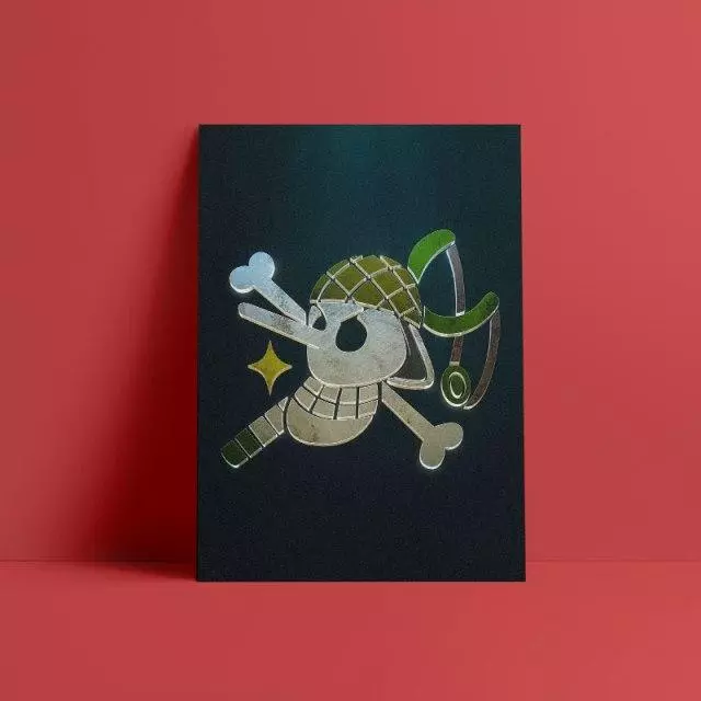 Tableau One Piece Jolly Roger d'Usopp