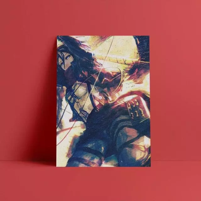 Tableau Attaque des Titans Mikasa Femme Soldat