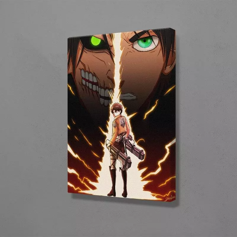 Tableau Attaque des Titans Transformation d'Eren