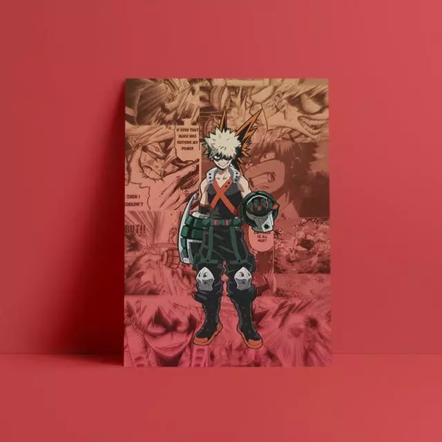 Tableau My Hero Academia Katsuki Héro