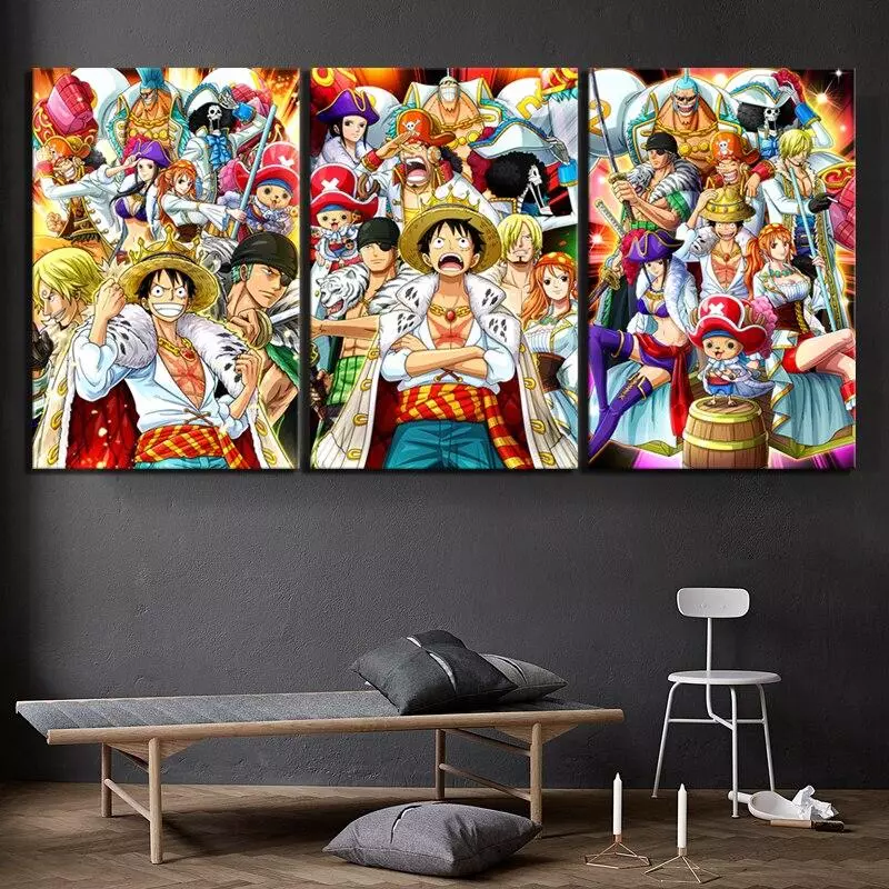Tableau One Piece Équipage de Roi des Pirates