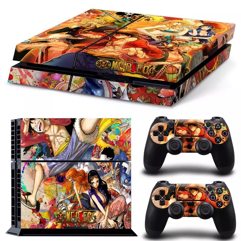 Sticker PS4 One Piece  Équipage du Chapeau de Paille