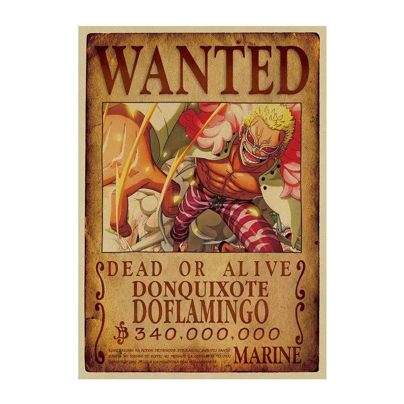 Poster Wanted Doflamingo One Piece