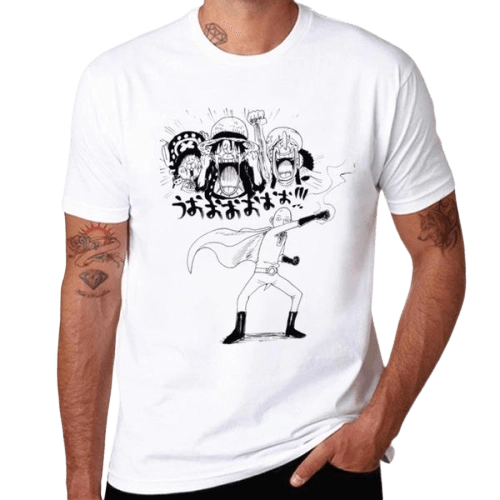 T-Shirt Saitama & Luffy