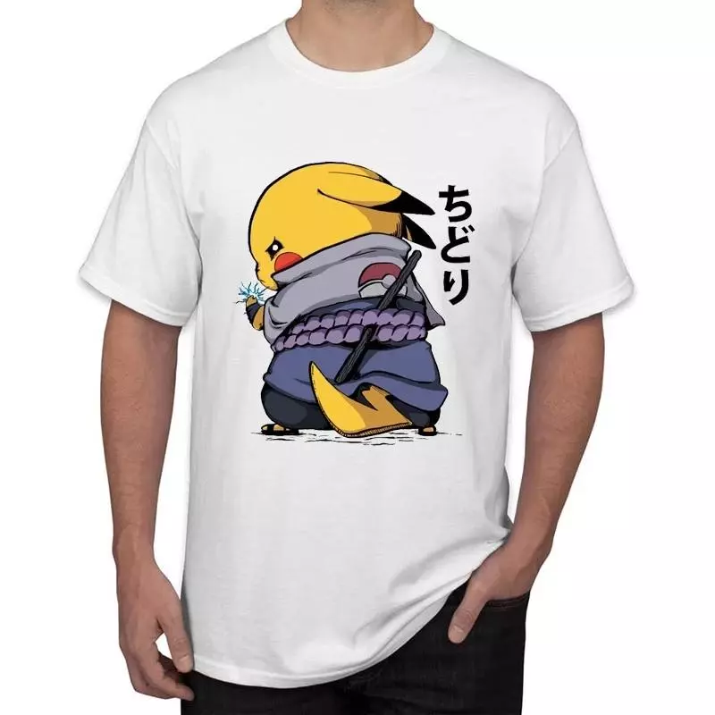 T-Shirt Sasuke Pikachu Uchiwa