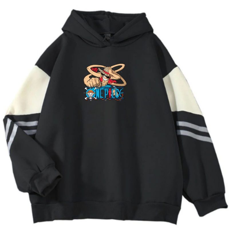 Sweat Design One Piece Luffy Poing Etiré
