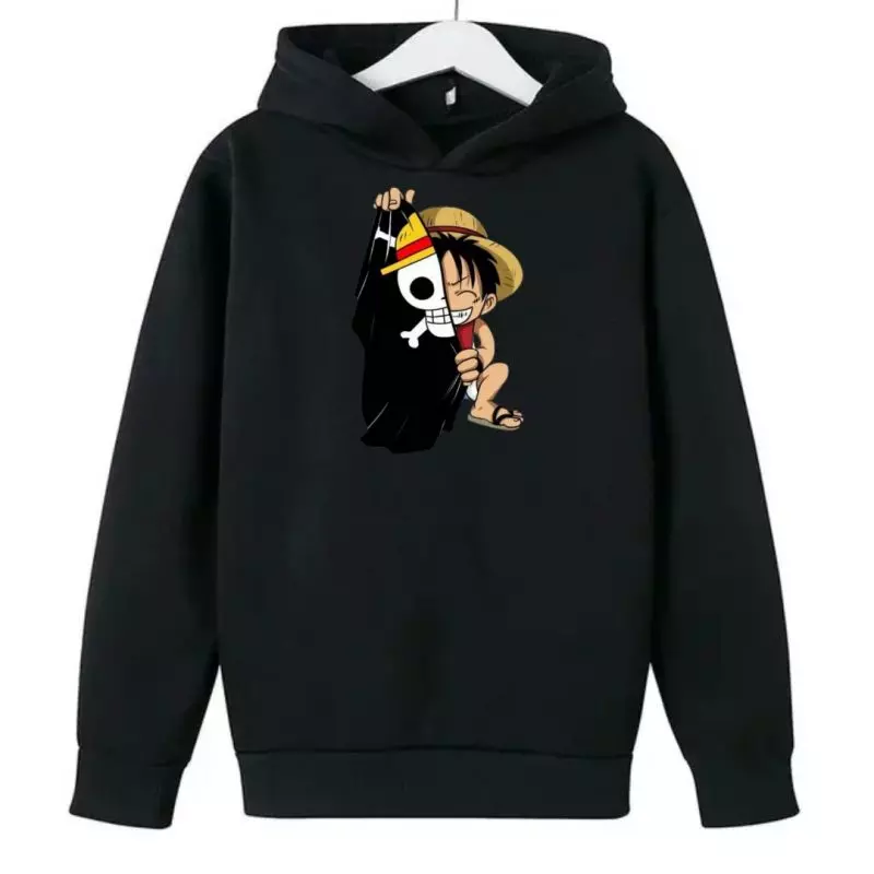 Sweat Enfant One Piece Luffy Drapeau