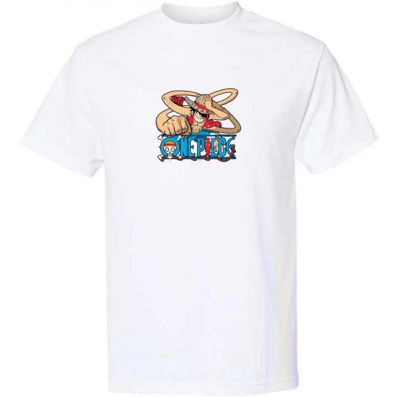 T-Shirt One Piece Luffy Poing Etiré – Image 2