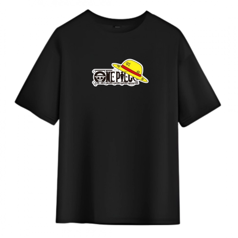 T-Shirt One Piece Emblème One Piece Chapeau