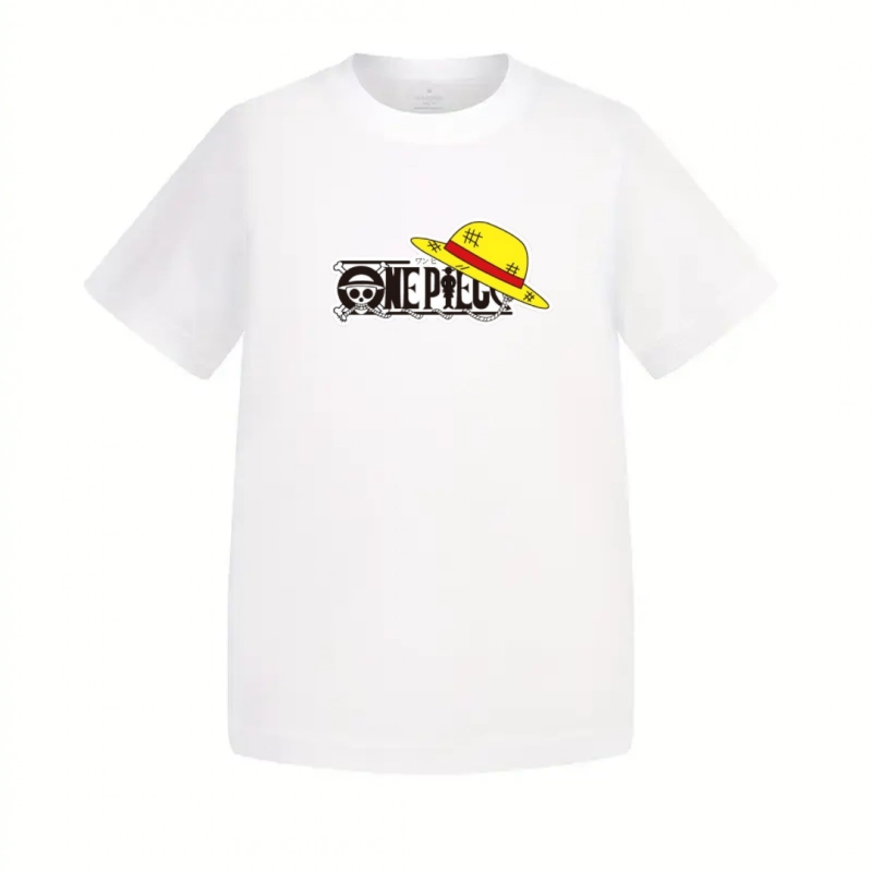 T-Shirt Enfant One Piece Emblème One Piece Chapeau – Image 2