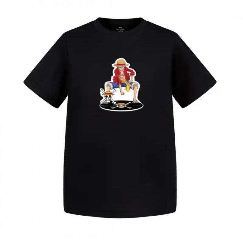 T-Shirt Enfant One Piece Luffy Content Pose