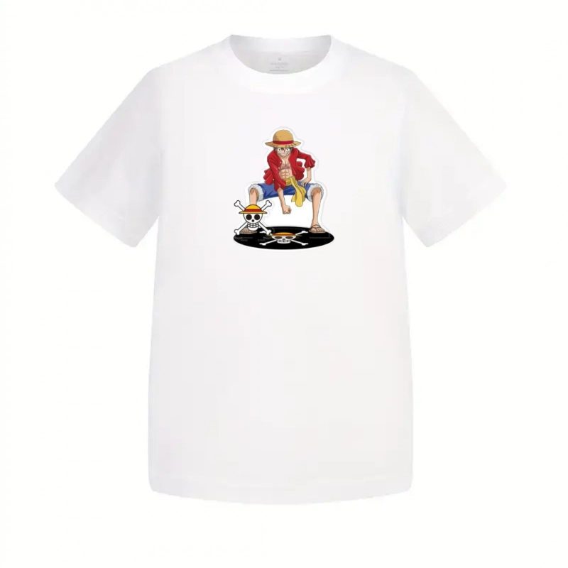 T-Shirt Enfant One Piece Luffy Content Pose – Image 2