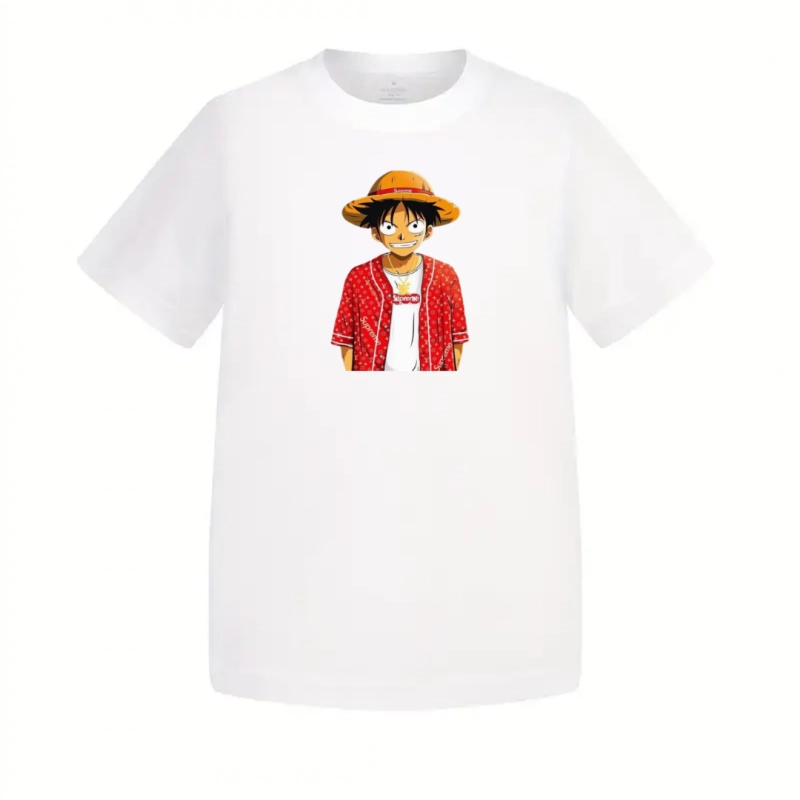 T-Shirt Enfant One Piece Luffy Supreme Chemise – Image 2