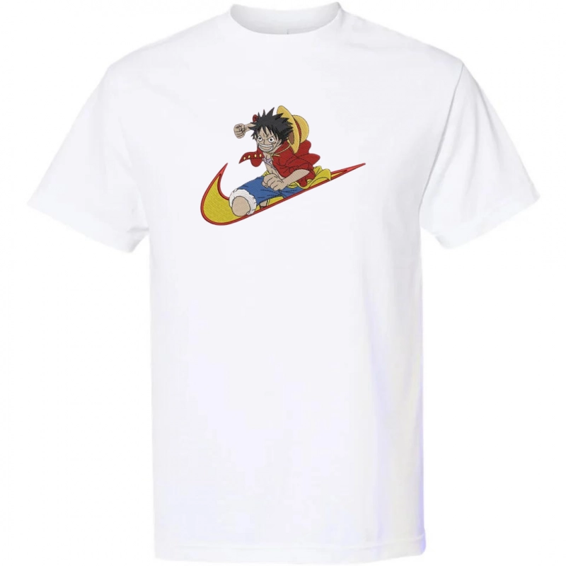 T-Shirt One Piece Luffy Poing Serré Nike – Image 2