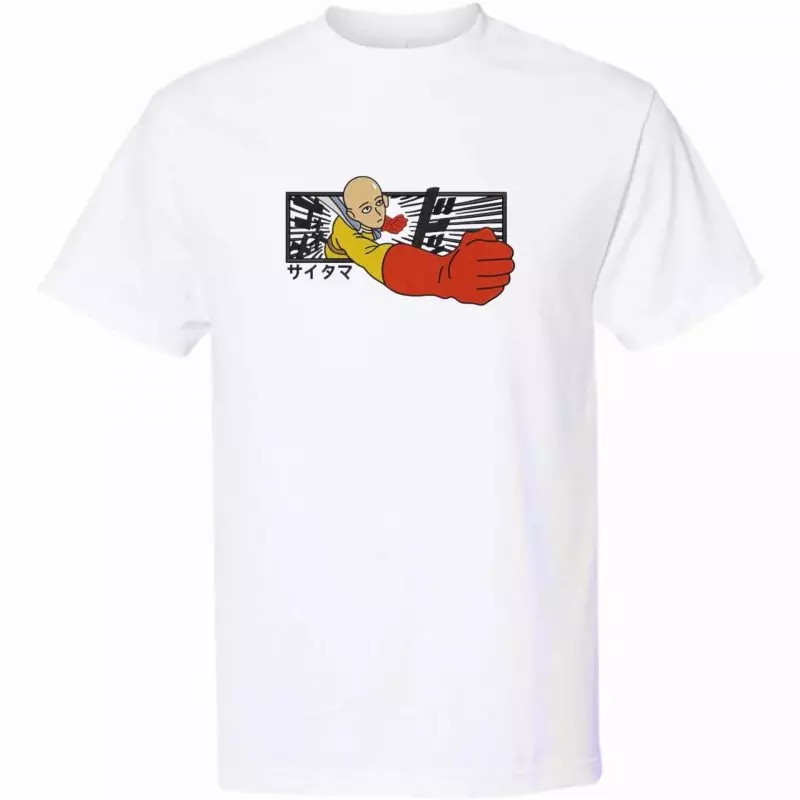 T-Shirt One Punch Man Saitama Poing – Image 2