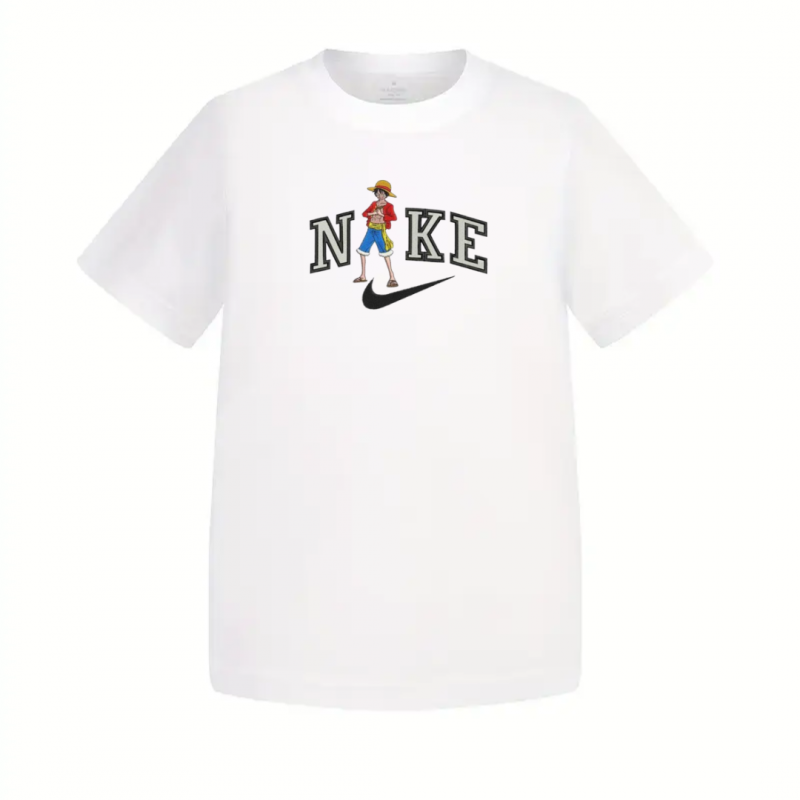 T-Shirt Enfant One Piece Luffy Emblème Nike – Image 2