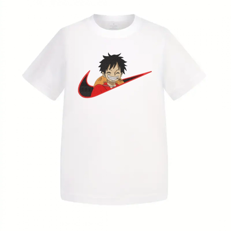 T-Shirt Enfant One Piece Luffy Souriant Nike – Image 2