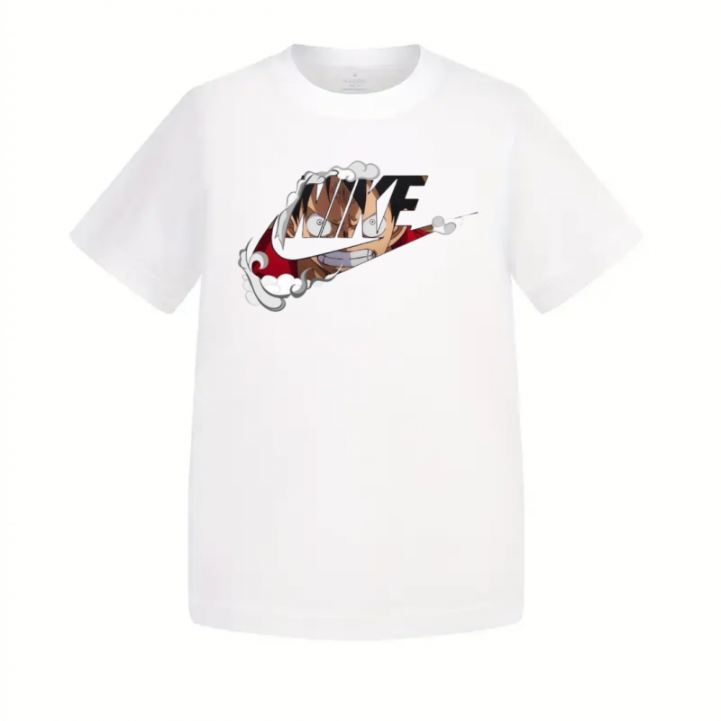 T-Shirt Enfant One Piece Luffy Fumée Nike – Image 2
