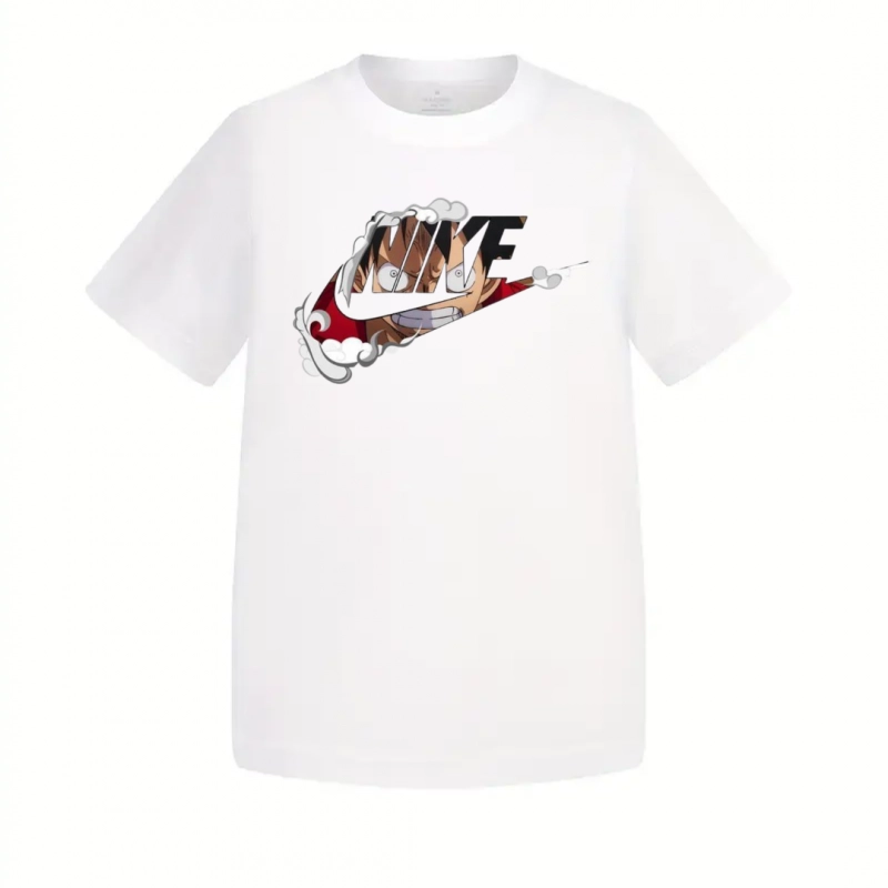 T-Shirt Enfant One Piece Luffy Fumée Nike – Image 2