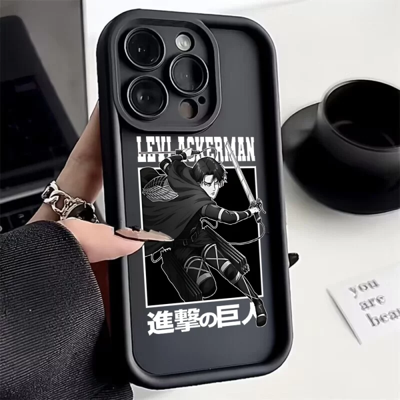 Coque Attaque Des Titans Levi Ackerman Noir