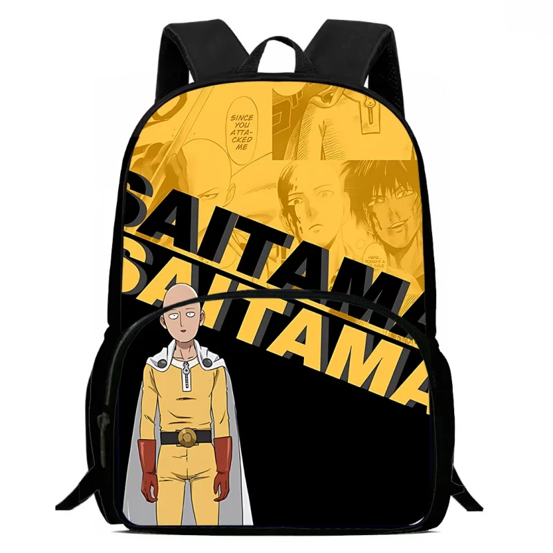 Sac à dos One Punch Man Saitama Jaune & Noir