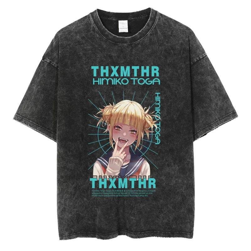 T-Shirt MHA Himiko Toga Délavé